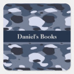 Blue Camouflage Stickers