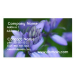 Blue Campanula Flowers Business Cards