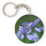 Blue Campanula Flowers Keychain