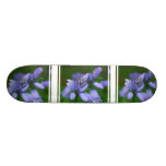 Blue Campanula Flowers Skateboard