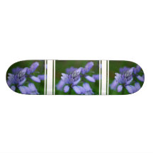 Blue Campanula Flowers Skateboard