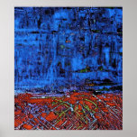 BLUE CANYON CANVAS OR POSTER