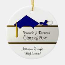 Blue Cap Graduation Ornament