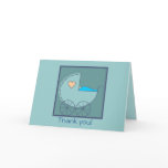 Blue Carriage Thank You Card