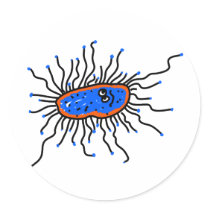 Blue Cartoon Germ