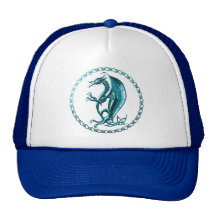 Blue Celtic Dragon Hat