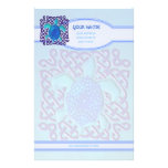Blue Celtic Knot Turtle Personalised Stationery