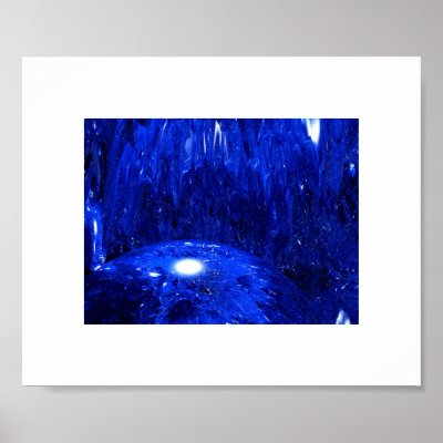 Blue Chandelier Poster by Night_Wolf