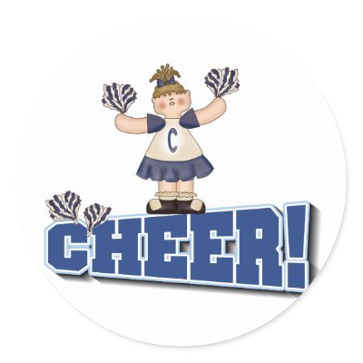 Blue Cheerleader Sticker by girl_stuff