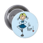 Blue Cheerleader Tshirts and Gifts Pins