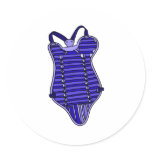 Blue chest protector sticker