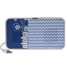 Blue Chevron; Aloha iPhone Speaker
