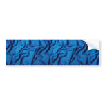 Blue chiffon texture bumper stickers