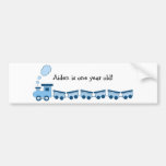 Blue Choo Choo Train Bumper Stickers
