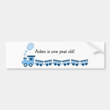 Blue Choo Choo Train Bumper Stickers