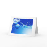 Blue Christmas Greeting Card
