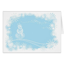 Blue Christmas cards