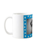 Blue Christmas Snow Photo Frame Mug