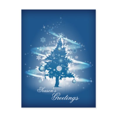 Blue Christmas Tree Christmas by Ruxique