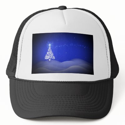 Blue Christmas Tree Hats by awesometees