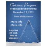 Blue Christmas Tree Program Flyer