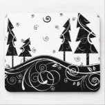 blue Christmas Trees mousepads