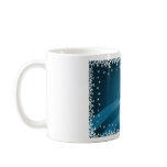 Blue Christmas Xmas Snow Graphic Coffee Mug