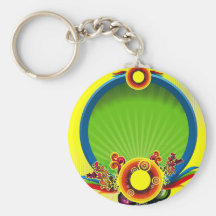 blue-circle keychain