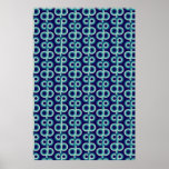 Blue circles posters