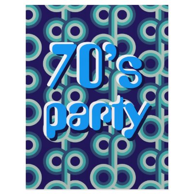 Blue circles Seventies party by kristadegroot