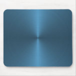 blue circular brushed mousemat