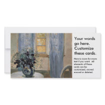 Blue Clematis in studio of the artist Anna Ancher Photo Cards