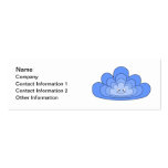 Blue Cloud with Smile on White. Business Card