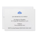 Blue Cloud with Smile on White. Announcements