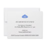 Blue Cloud with Smile on White. Personalized Invitation