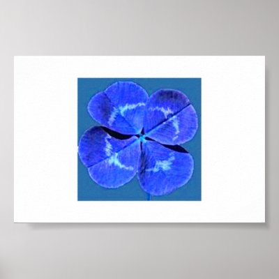 Blue Clover Poster by mskrys