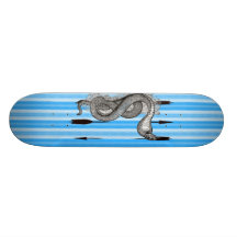 Blue Cobra Skate Board Deck