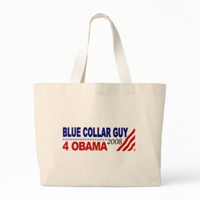 Blue Collar Guy 4 Obama Tote Bag by worldsfair