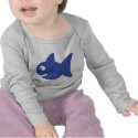 blue comic fish t-shirts