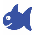 blue comic fish t-shirts