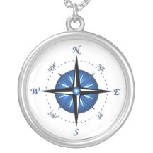 Blue Compass Rose Custom Jewelry