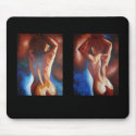 Blue Contour Collage mousepads
