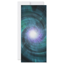 Blue Cosmic Twirl Rack Card Design