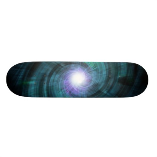 Blue Cosmic Twirl Skate Deck