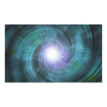 Blue Cosmic Twirl Rectangular Sticker