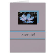 blue cosmos dutch sympathy card