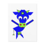 Blue Cow Postcard