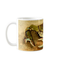 blue crab acrylic painting sea marine life mugs
