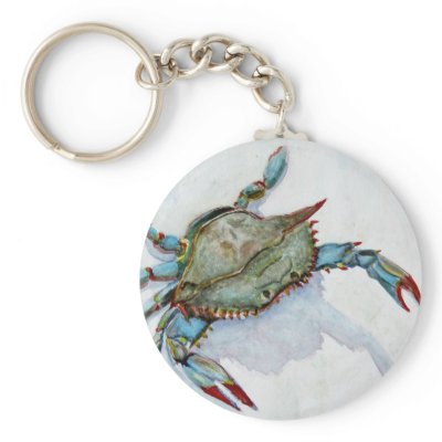 blue crab key chain by pamutton
