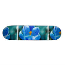 Blue Crocus Skateboard